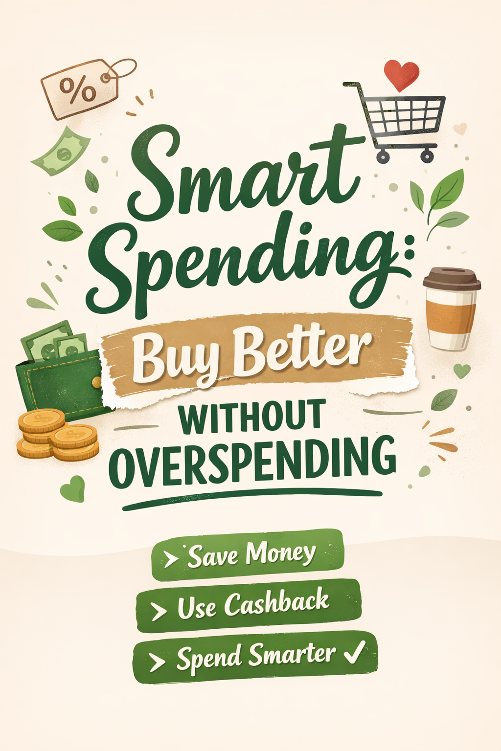 Learn smart spending habits that help you stop overspending.